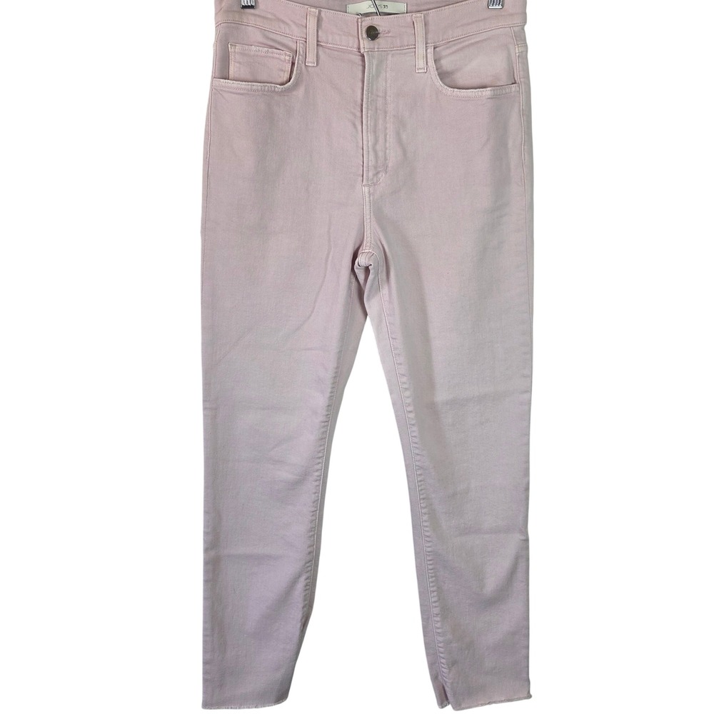Joes Jeans Light Pink High Rise Cigarette Ankle Jeans Slim Stretch Denim 27‎